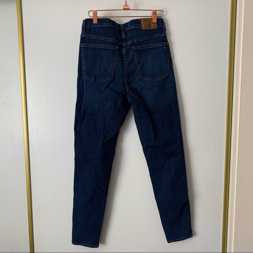 EUC Madewell 10" High-Rise Dark Rinse Skinny Jeans - Picture 5 of 12